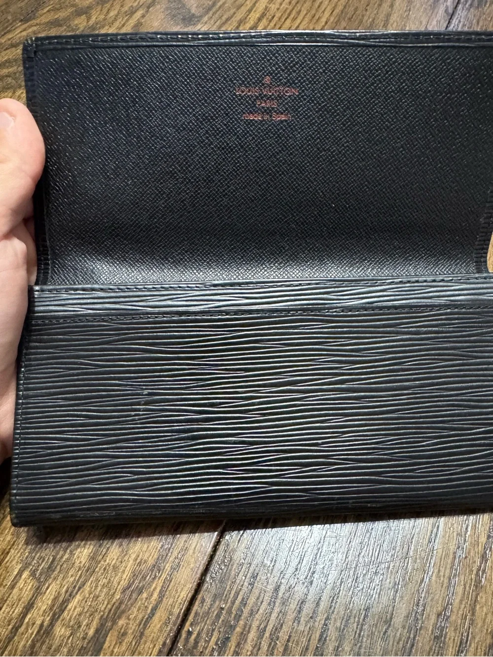Louis Vuitton Black Epi Leather Card & Key Holder